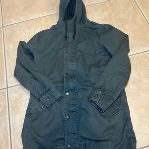 On the Byas Dark Green Military Jacket